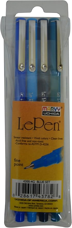 Marvy Le Pen Blue 4pc