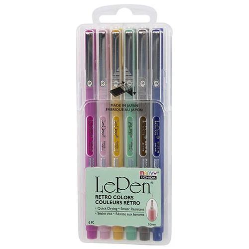 Marvy Le Pen Retro 6pc