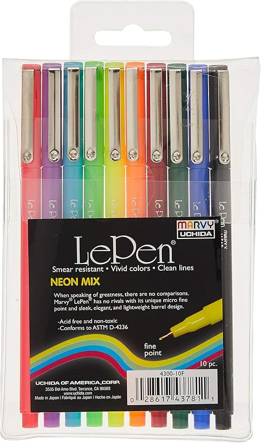 Marvy Le Pen Neon 10pc