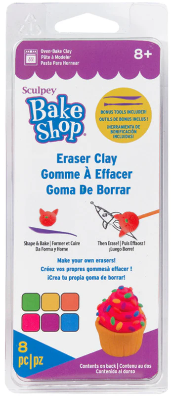 Sculpey Bake Shop Eraser Clay Set 6