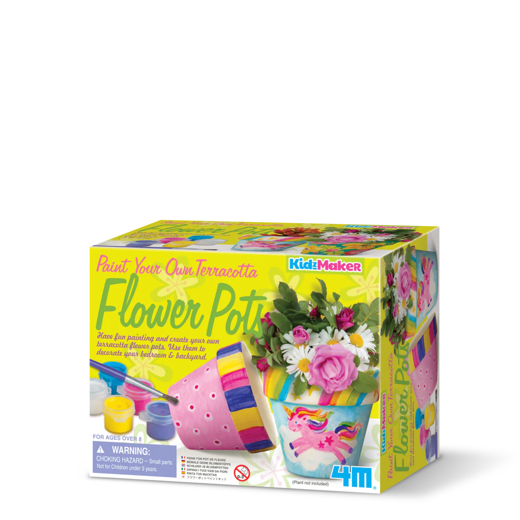 4M Paint Your Own Flower Pots