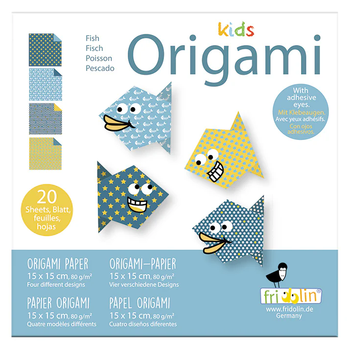 Origami Kids Fish 20 Sheets