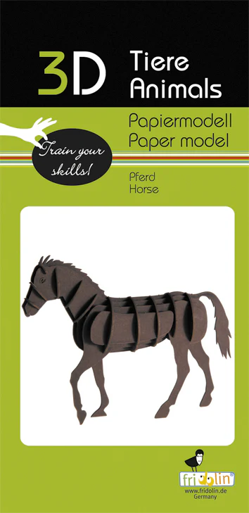 3D Paper Model Horse
