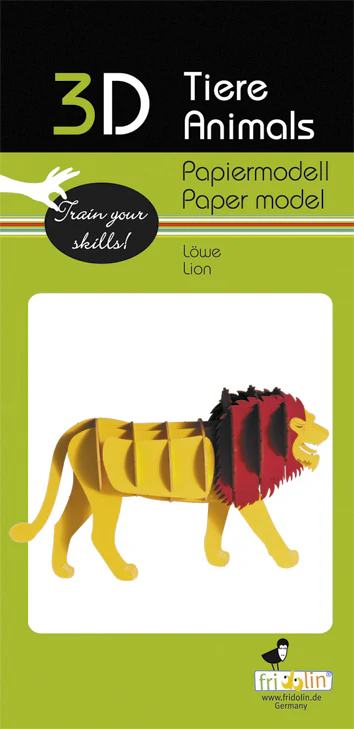 3D Paper Lion