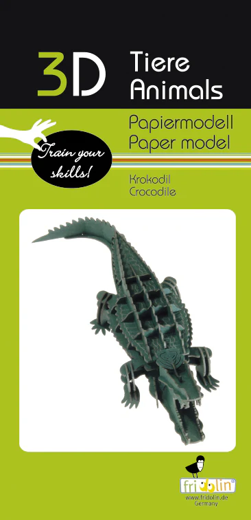 3D Paper Crocodile