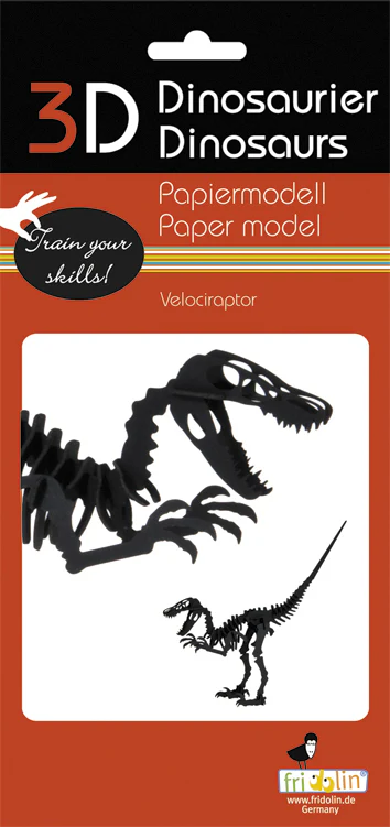 3D Paper Velociraptor
