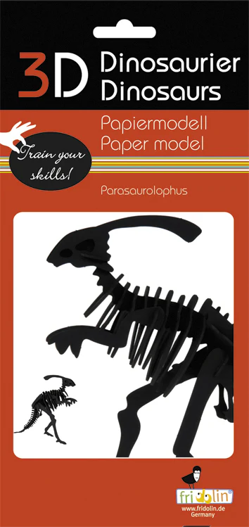 3D Paper Parasaurolophus