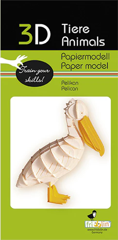 3D Paper Model Pelican