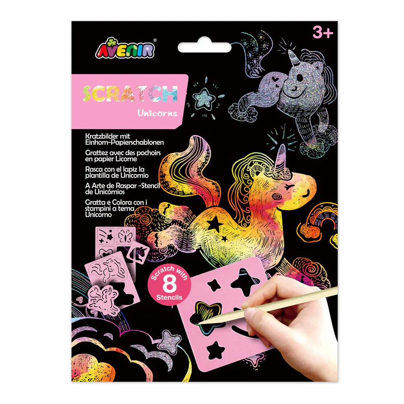 Scratch Unicorns with Stencil