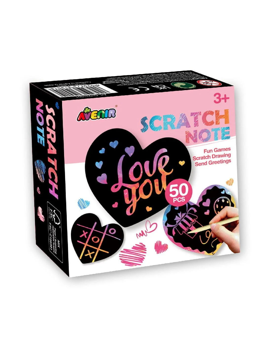 Scratch Note Heart