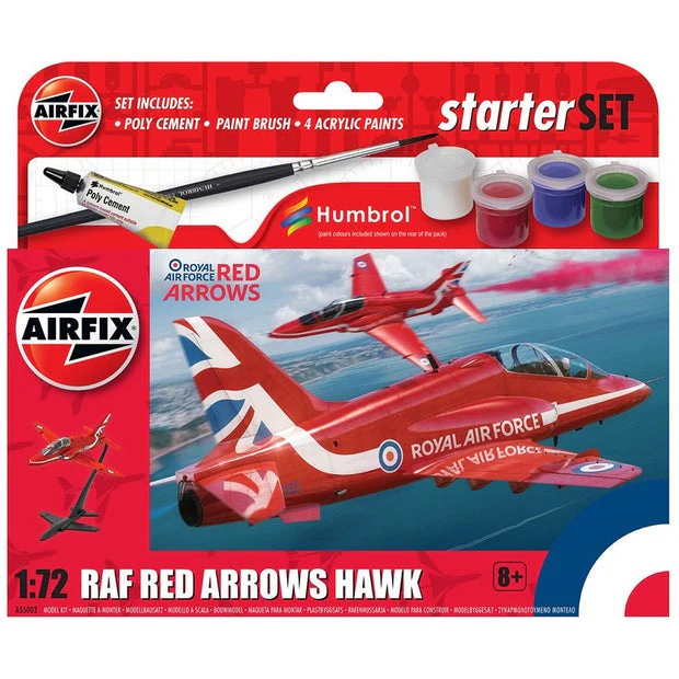 AFX Sml Starter Red Arrows Hawk 1/72