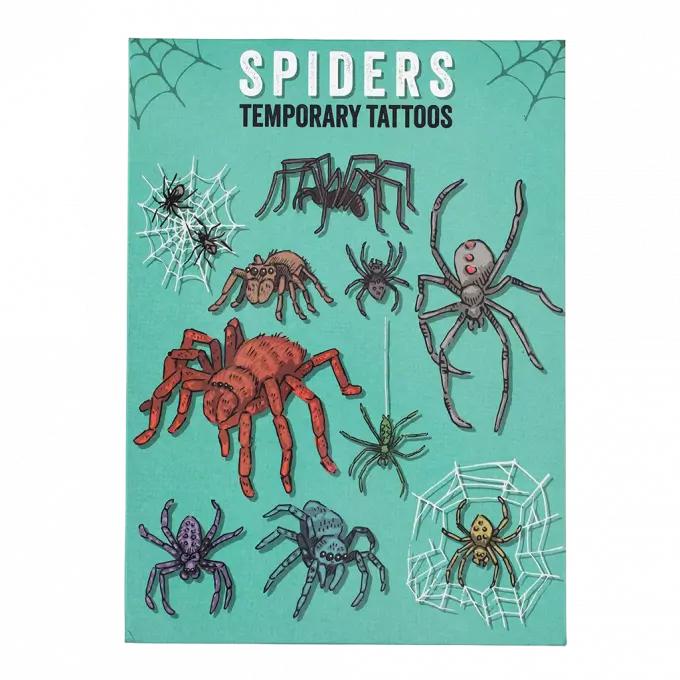 Temporary Tattoos Spiders