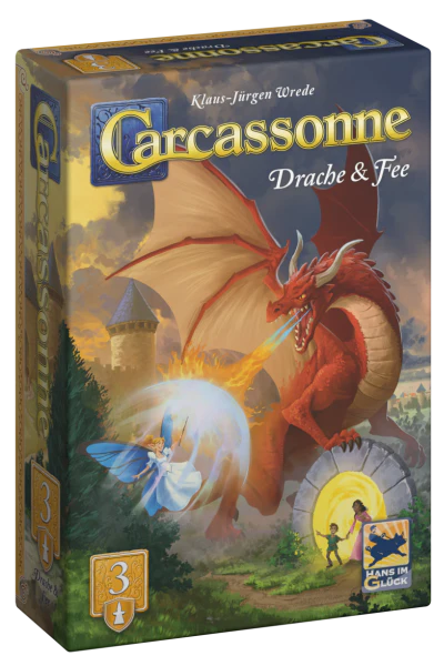 Carcassonne Expansion 3 - Dragon and Fairy (redesign)