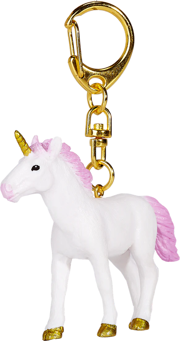 Mojo Standing Light Pink Unicorn Keychain
