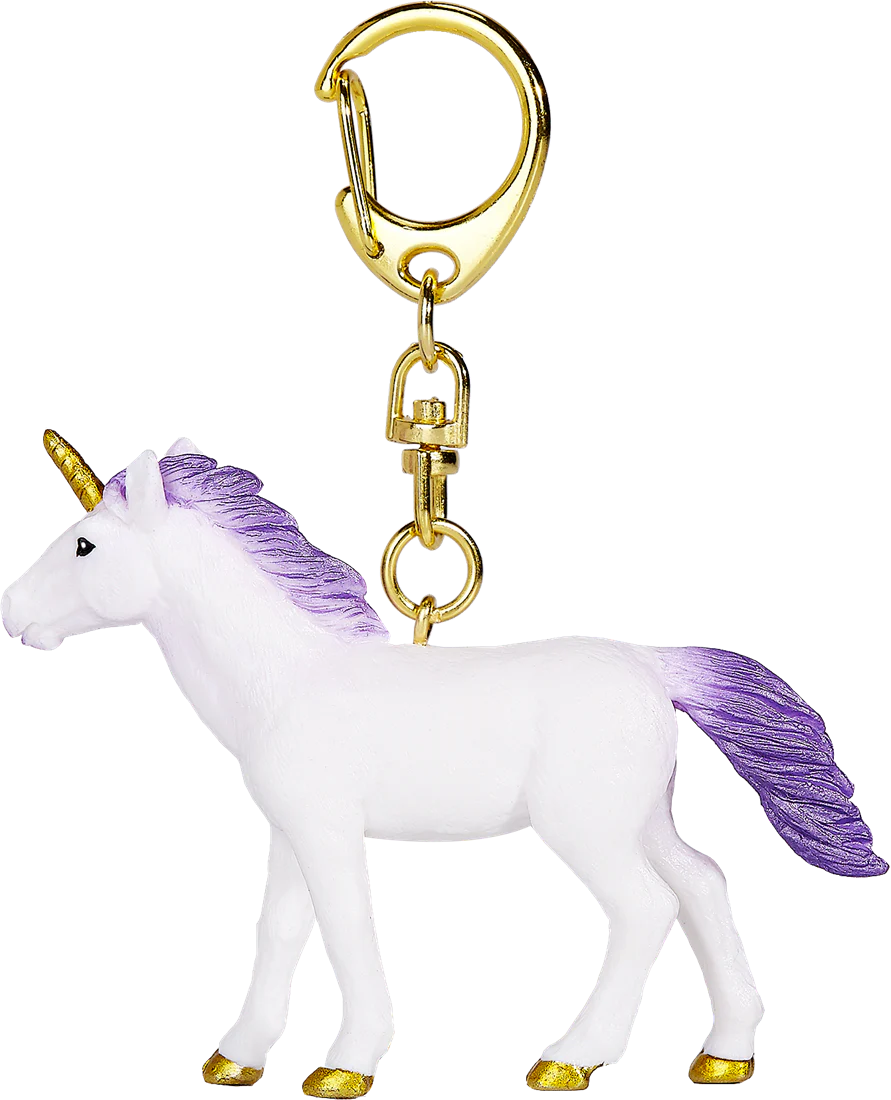 Mojo Standing Purple Unicorn Keychain