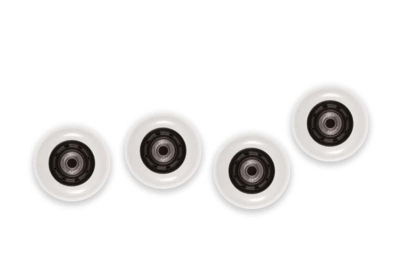 WB Mini Flip Wheels White