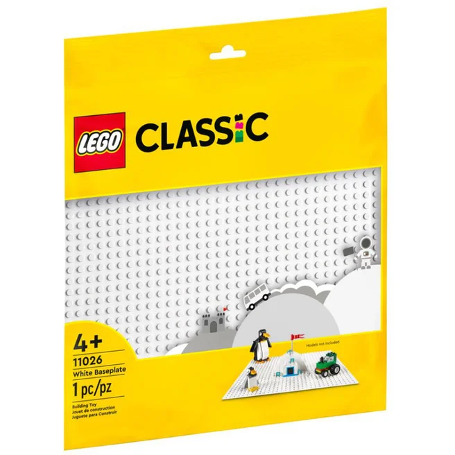Lego Classic White Baseplate 11026