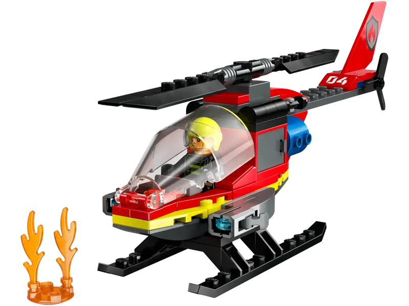 Lego City Fire Rescue Helicopter 60411 - Image 2