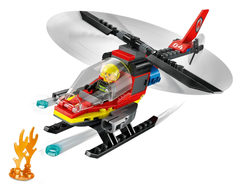 Lego City Fire Rescue Helicopter 60411 - Image 3