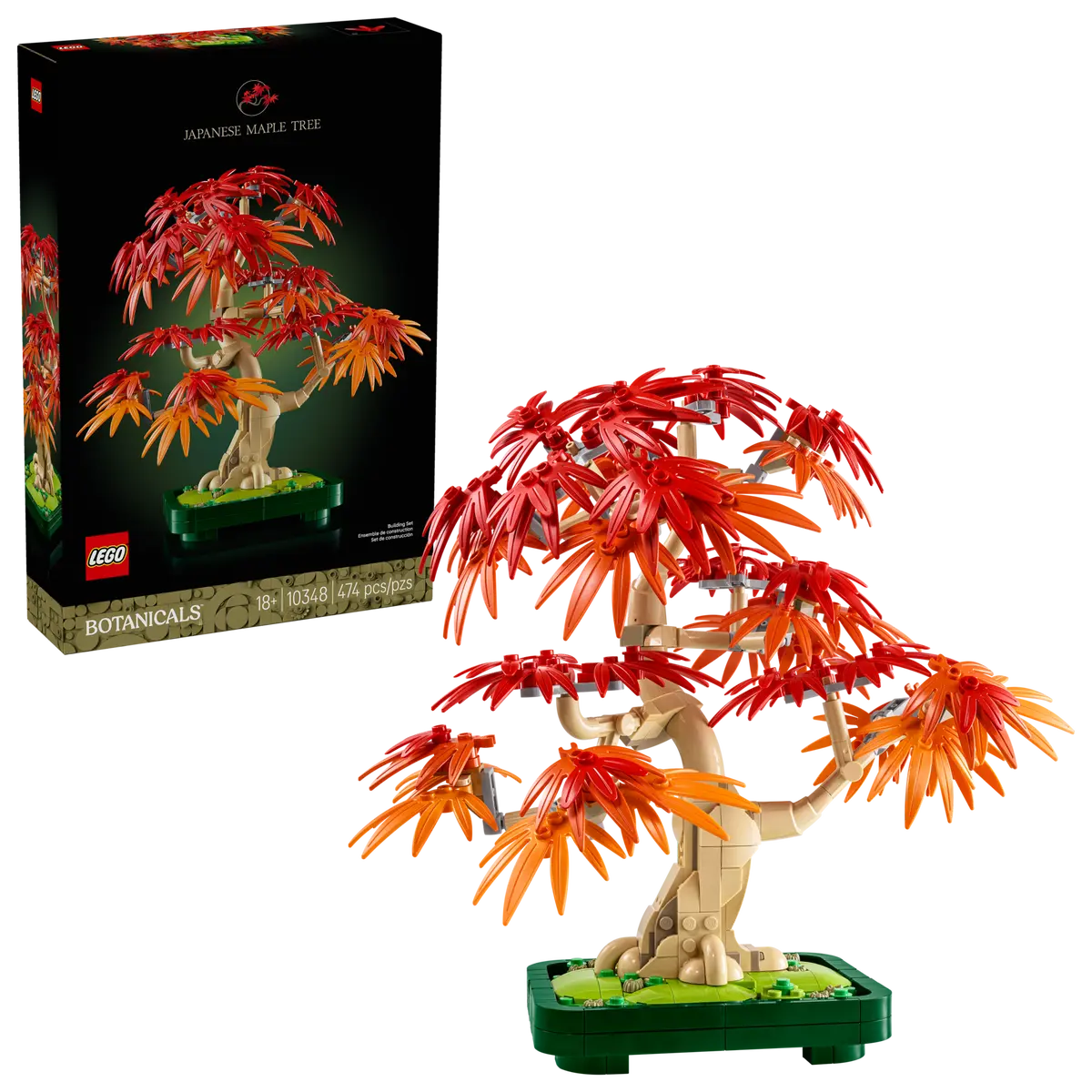 Lego Flowers Japanese Red Maple Bonsai 10348