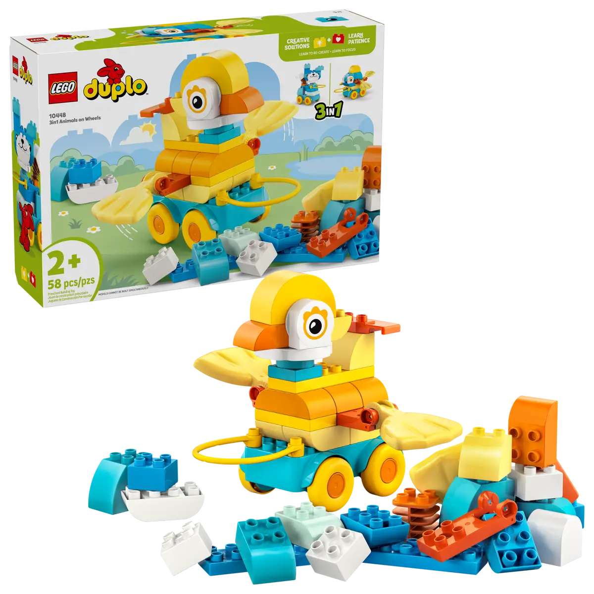 Lego Duplo 3in1 Animals on Wheels 10448