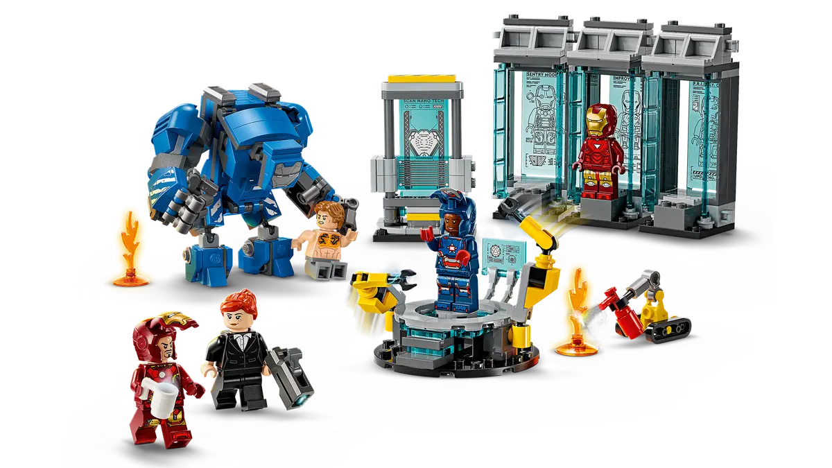 Lego SH Iron Mans Laboratory Hall of Armor 76315 - Image 4