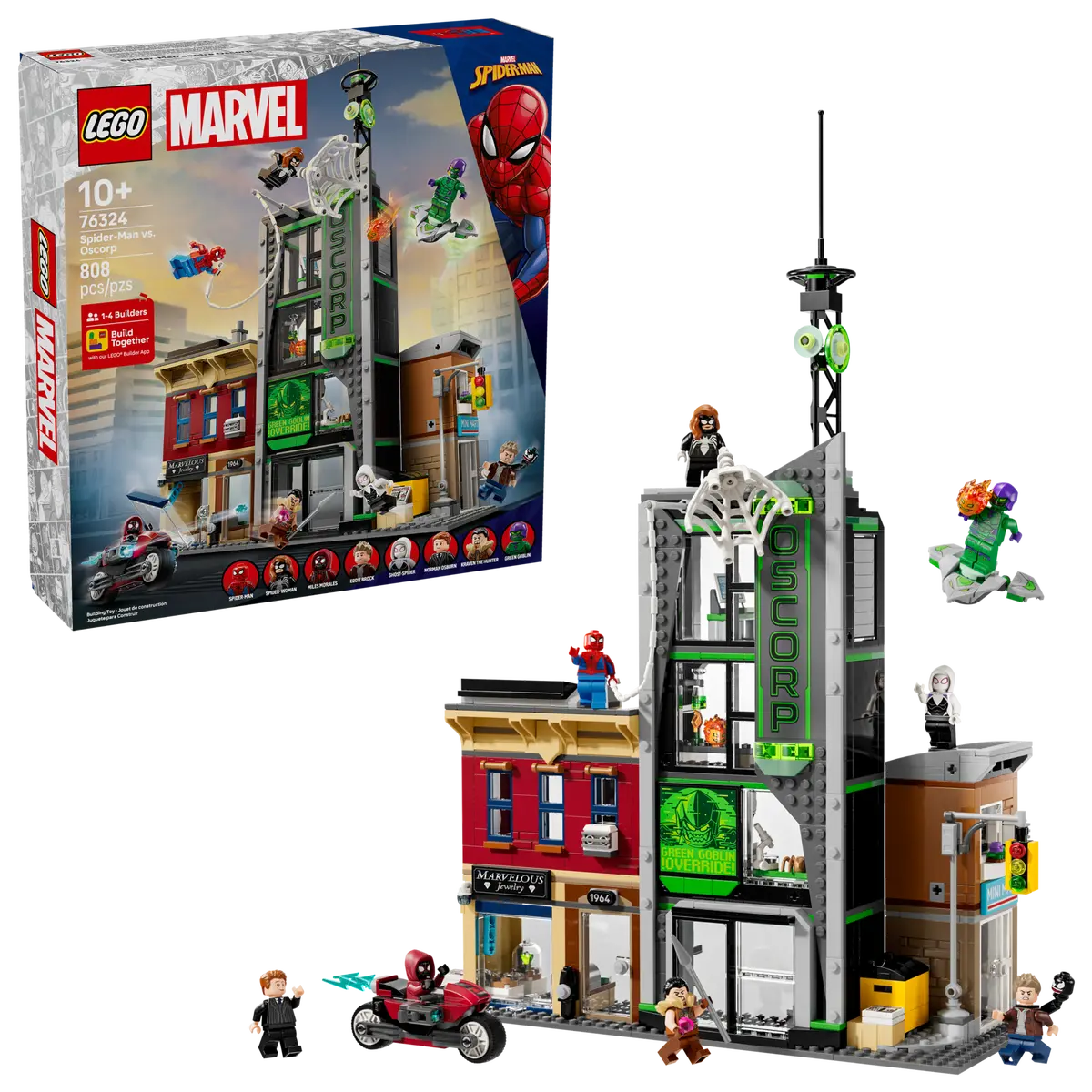 Lego SH Spiderman vs Oscorp 76324