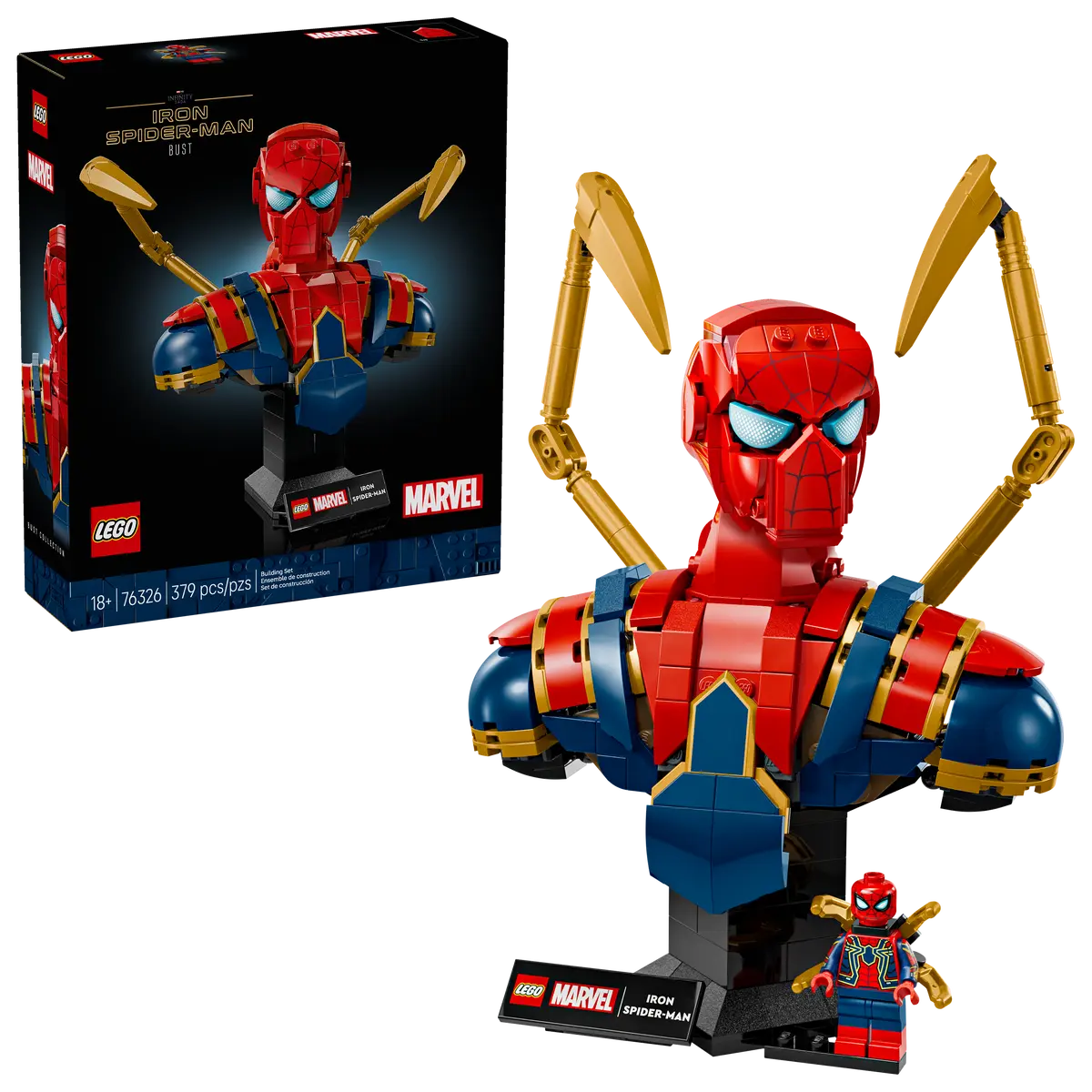 Lego SH Iron Spiderman Bust 76326