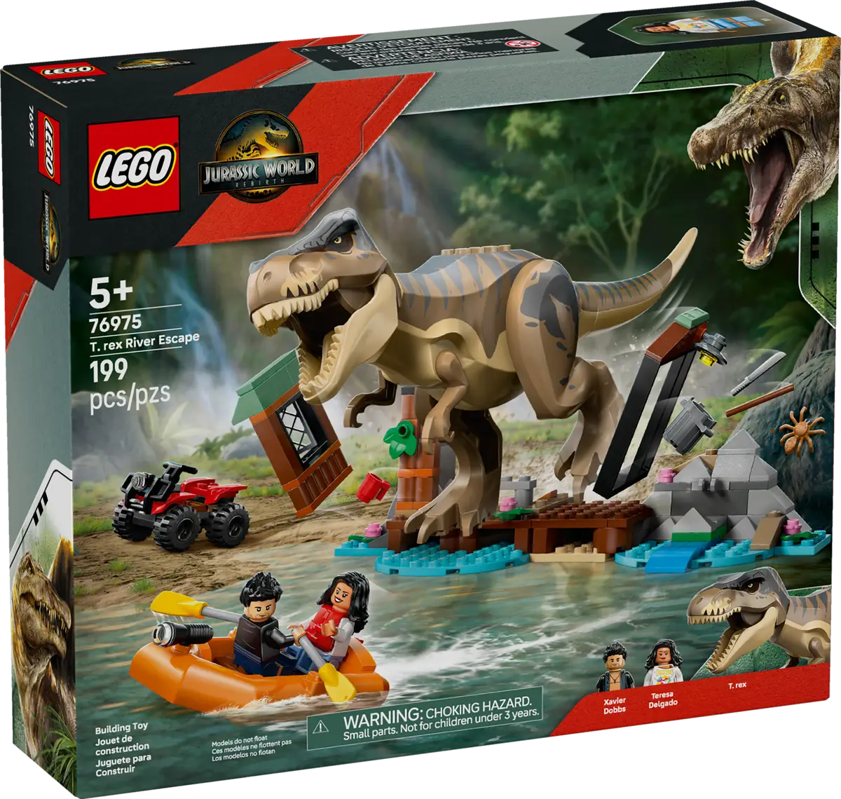 Lego Jurassic Trex River Escape 76975