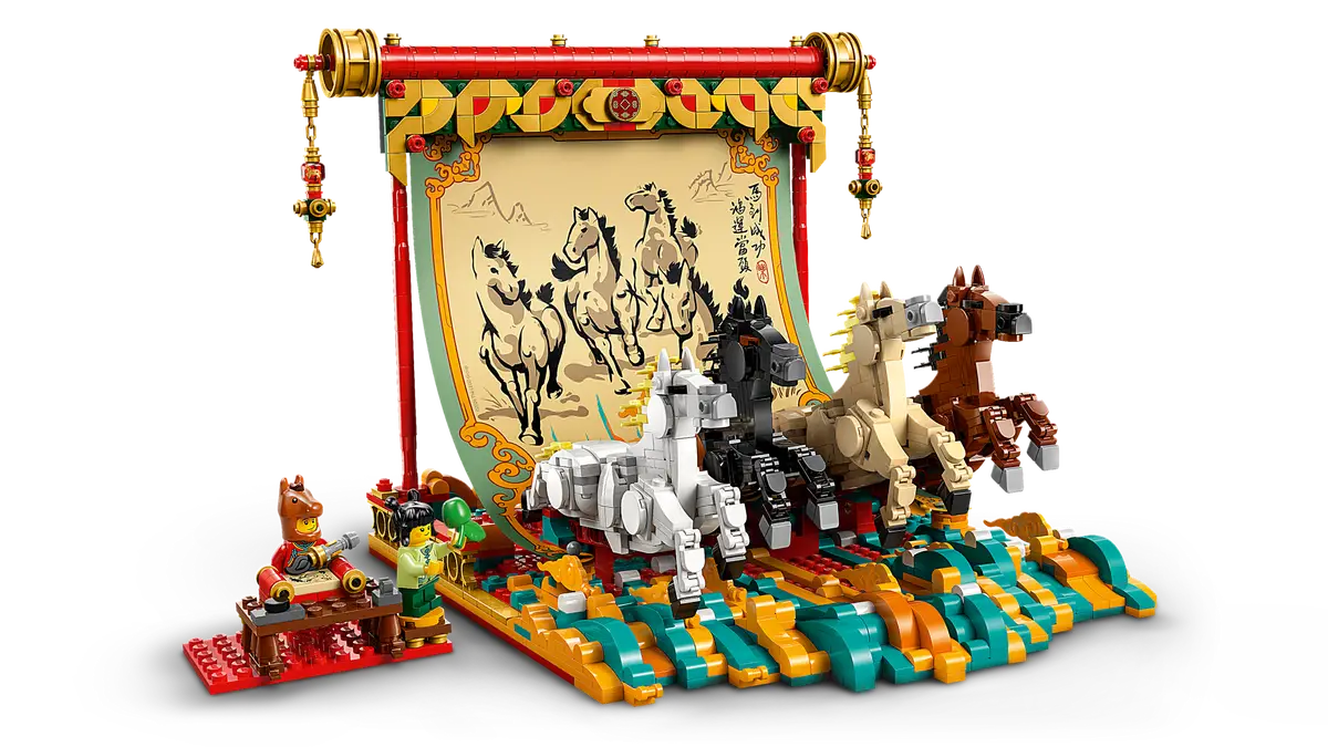 Lego CNY Galloping Horses Canvas 80119 - Image 3