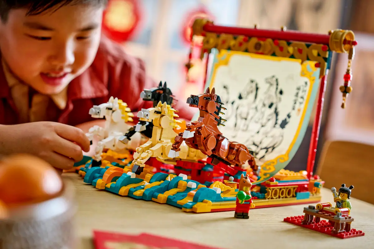 Lego CNY Galloping Horses Canvas 80119 - Image 4
