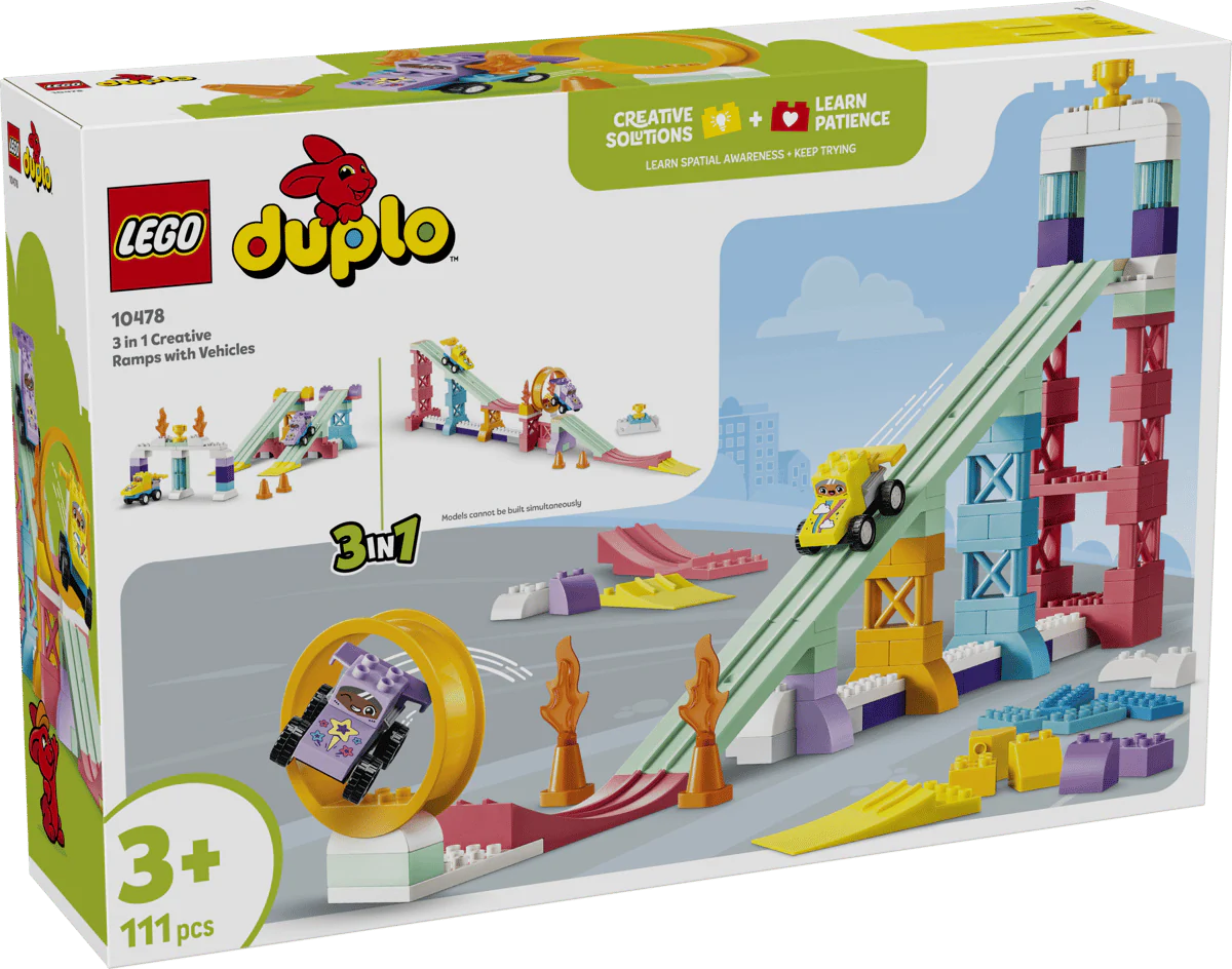 Lego Duplo 3 in 1 Creative Ramps with Vehicles 10478