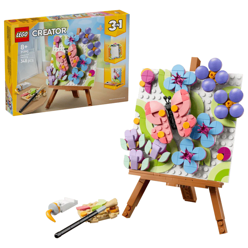 Lego Creator Floral Art Decor Painting 31390