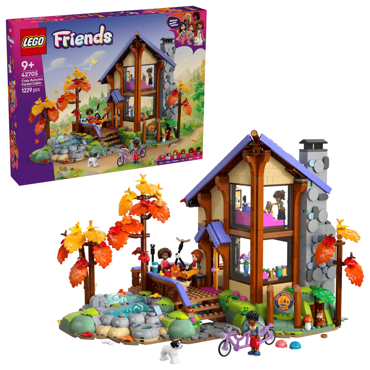 Lego Friends Cozy Fall Forest Cabin 42705
