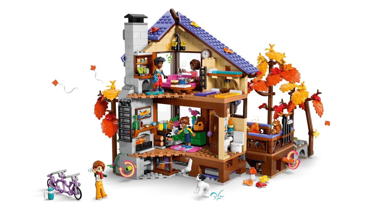 Lego Friends Cozy Fall Forest Cabin 42705 - Image 3