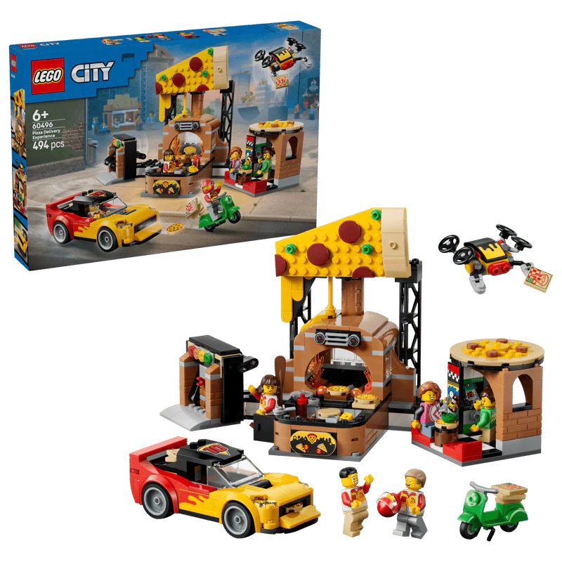Lego City Pizza Delivery Experience with Vehicles 60496