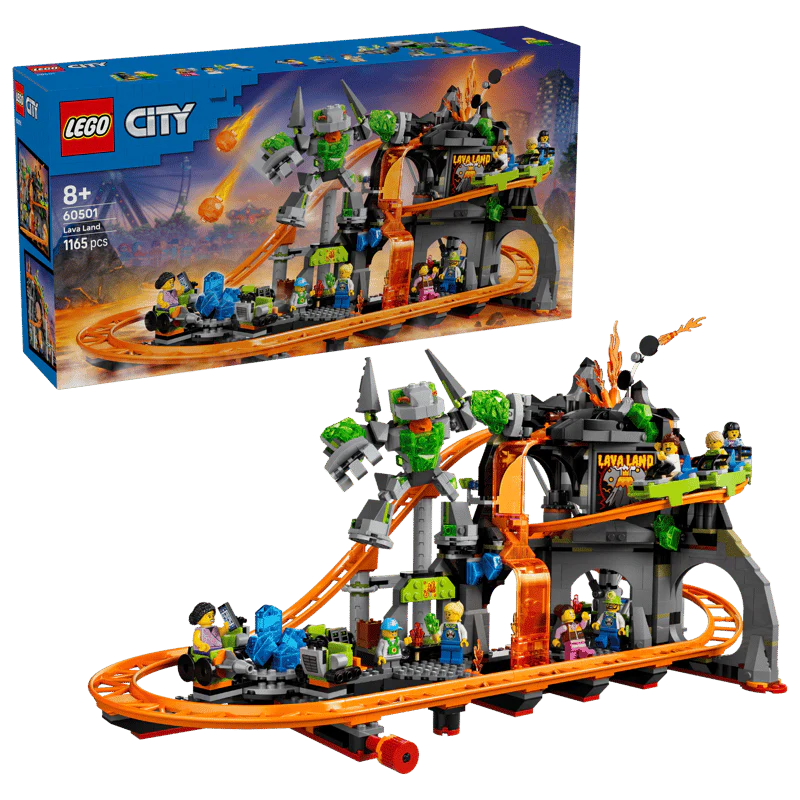 Lego City Lava Land Roller Coaster Park 60501