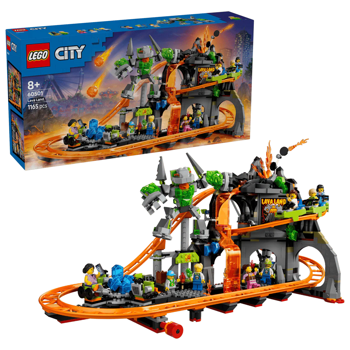 Lego City Lava Land Roller Coaster Park 60501 - Image 2