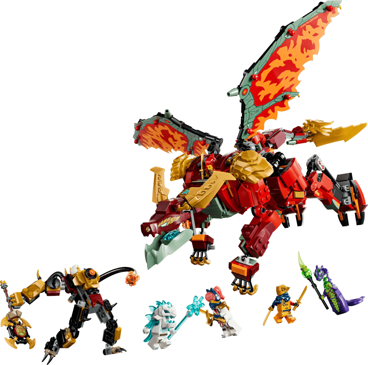 Lego Nin Wyldfyre's Transforming Dragon Mech 71868 - Image 2