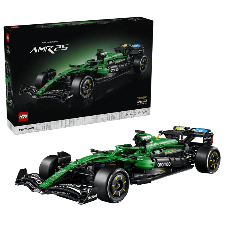 Lego Tech Aston Martin Aramco AMR25 F1® Car 42240
