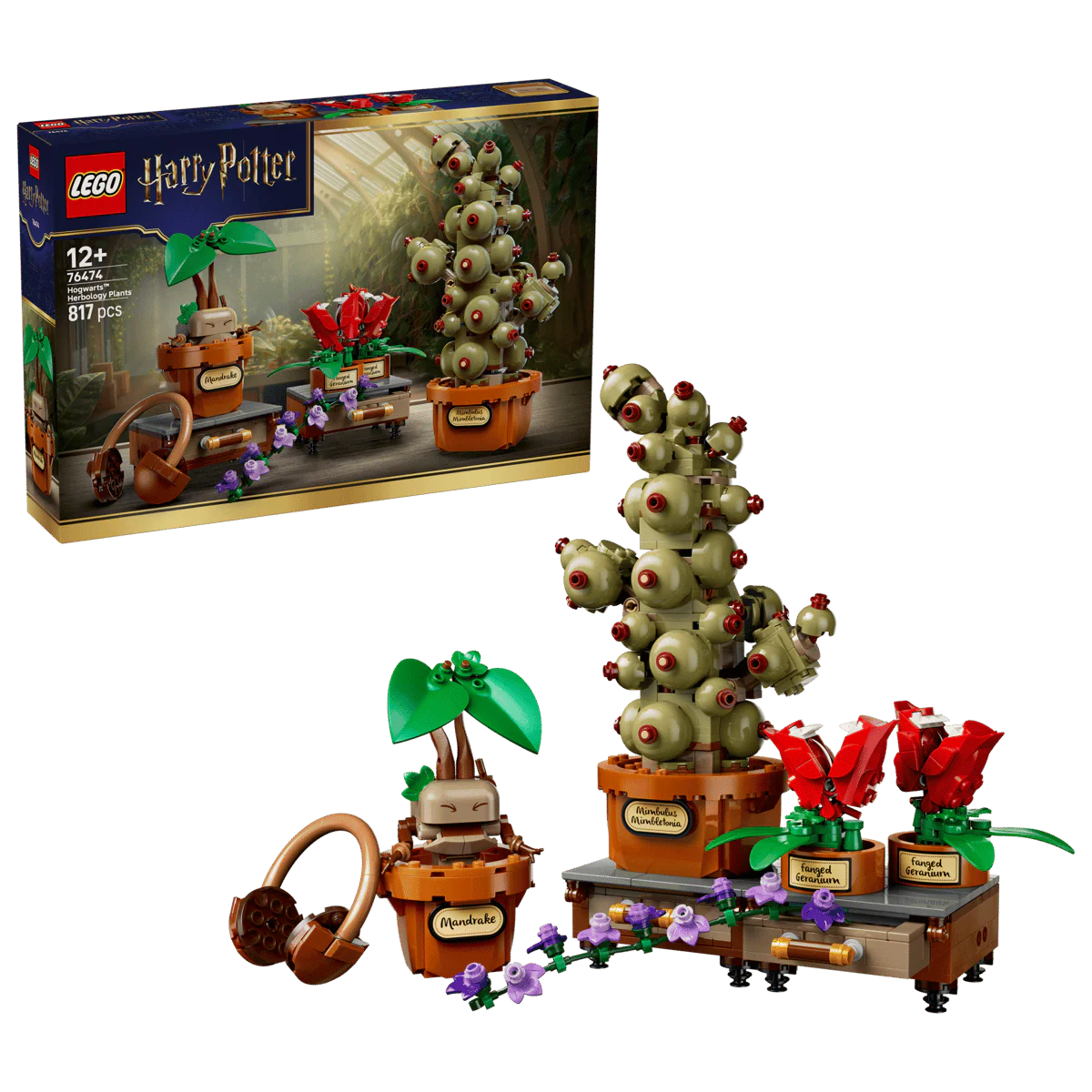 Lego HP Hogwarts Herbology Plants 76474