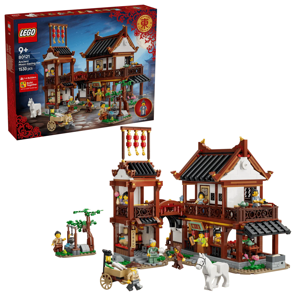 Lego Chinese NY Ancient Moon-Gazing Inn 80121