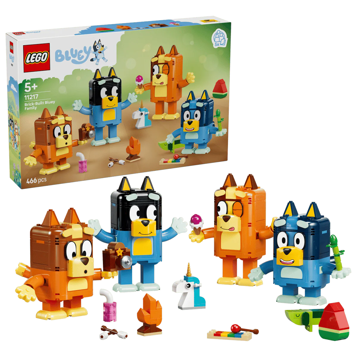 Lego Bluey Brick Built Bluey Family 11217