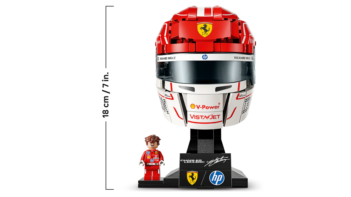 Lego Editions Ferrari HP Leclerc Helmet 43014 - Image 4