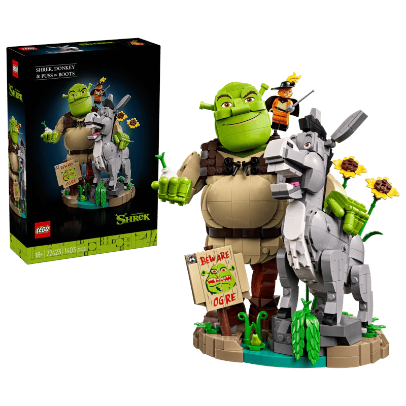 Lego Shrek, Donkey & Puzz in Boots 72423