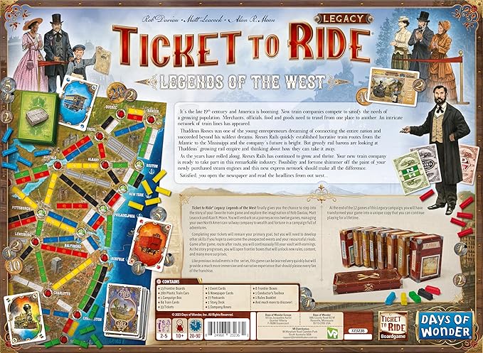 Ticket to Ride Legacy - Legends of the West - Image 2