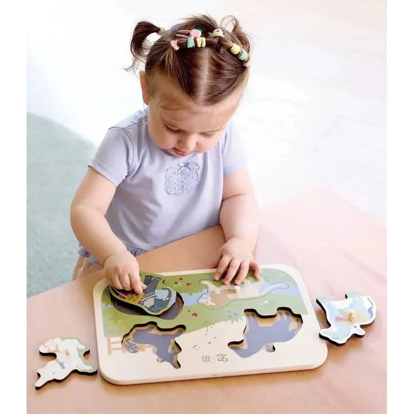 Hape The Met Majestic Animals Peg Puzzle - Image 2
