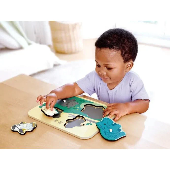 Hape The Met Animal Friends Peg Puzzle - Image 2