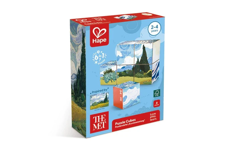 Hape The Met Puzzle Cubes