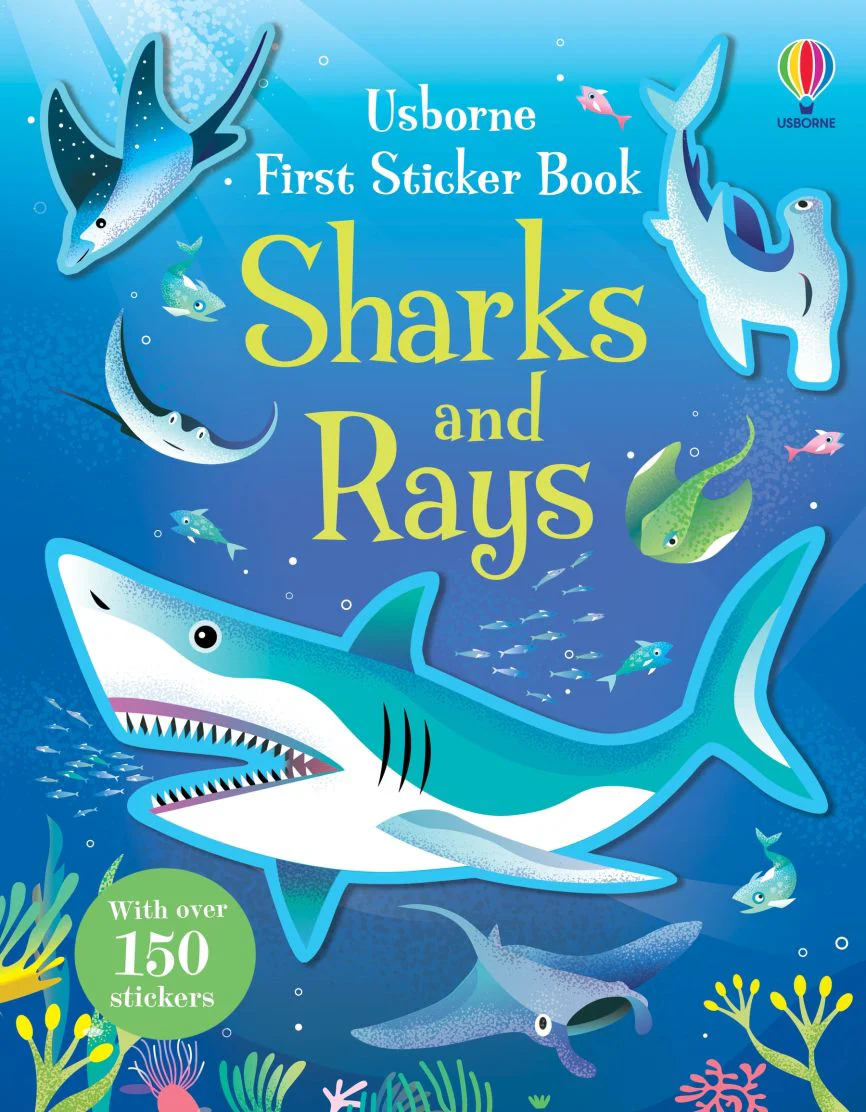 Sticker Book Sharks and Rays
